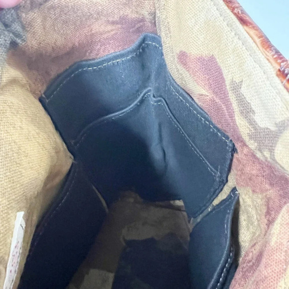 Bamzi Bag Leather‎ Embossed Tote Bag Pockets - Picture 8 of 15